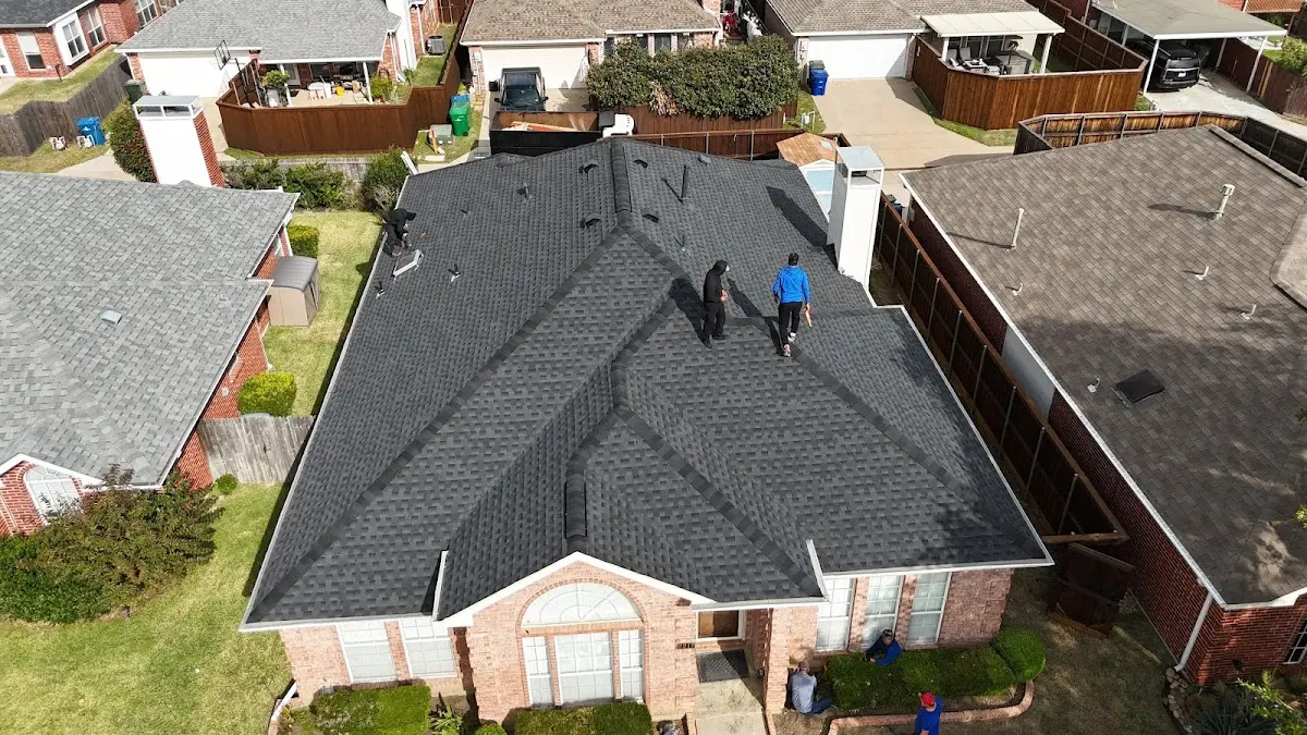 Commercial Roofing work in progress on a Merrydale property